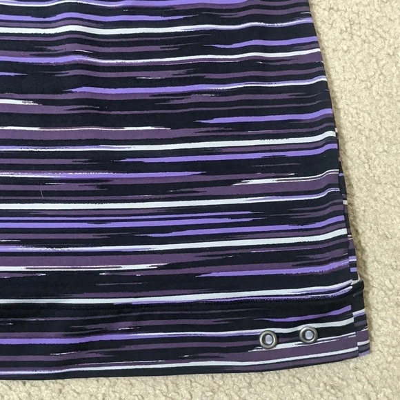 Athleta Racerback Tank Top w/ Built in Bra | Color: Black/Purple | Size: XXS - Picture 6 of 8